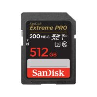 SanDisk SDXC 512GB Extreme Pro 200MB/s V30